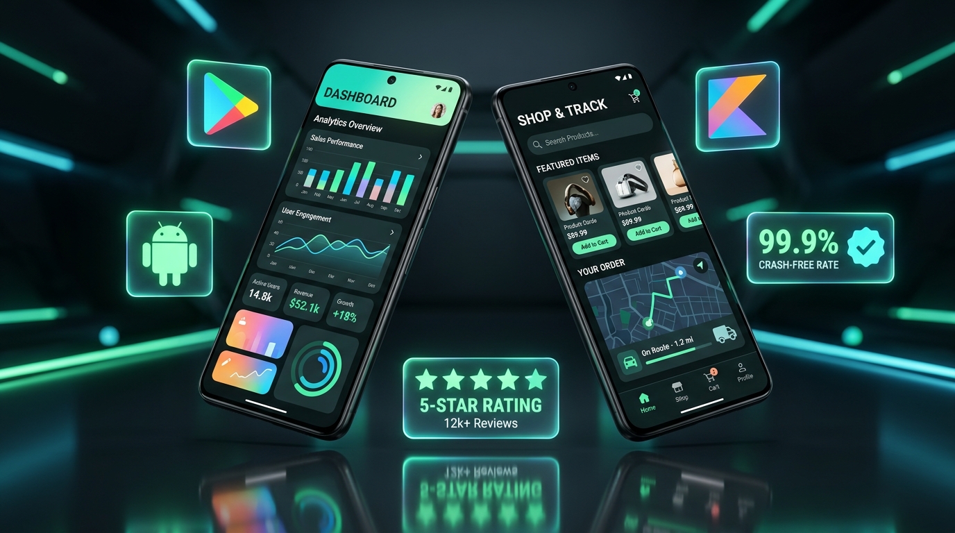 Android App Development Company in Hyderabad - Mobile App Showcase