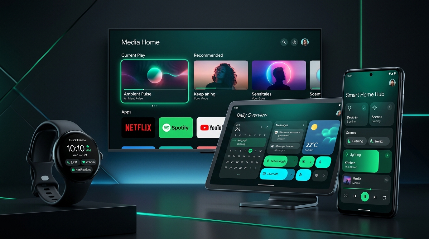 Android Multi-Device Ecosystem: Smartphones, Tablets, Android TV, WearOS