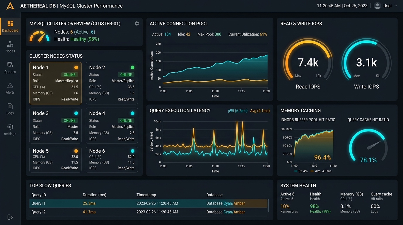 Clustered Database Architecture & Query Profiler