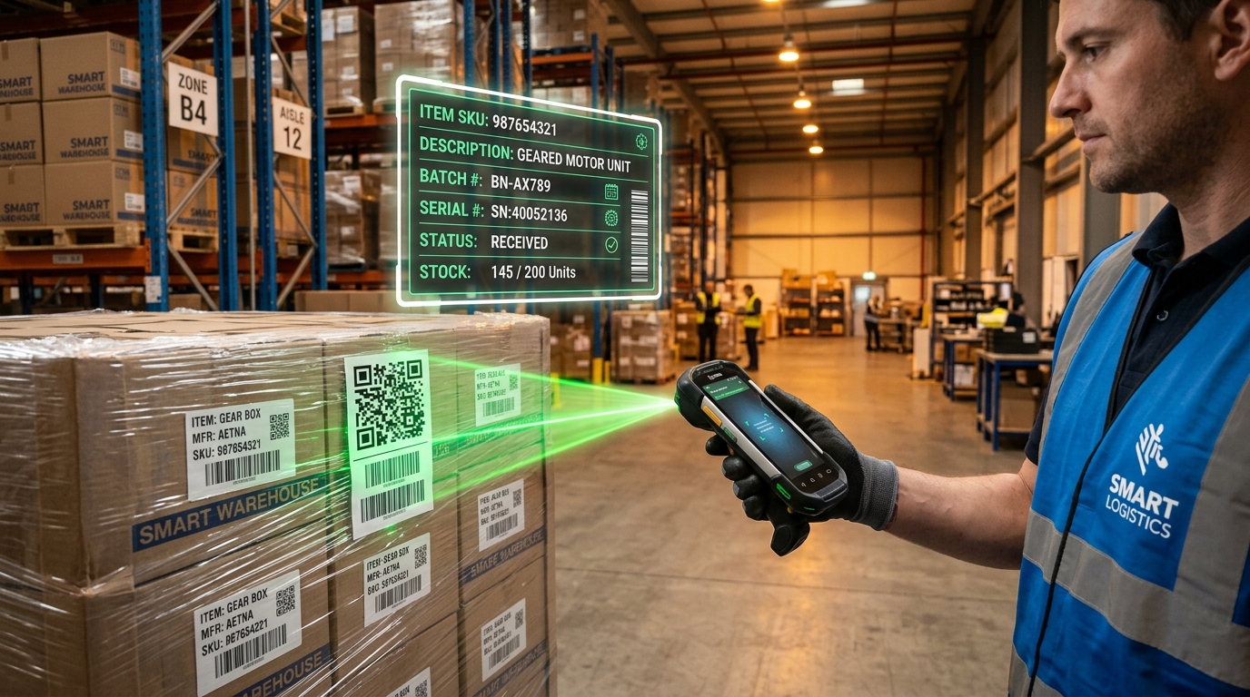 Industrial Barcode and RFID Handheld Scanner