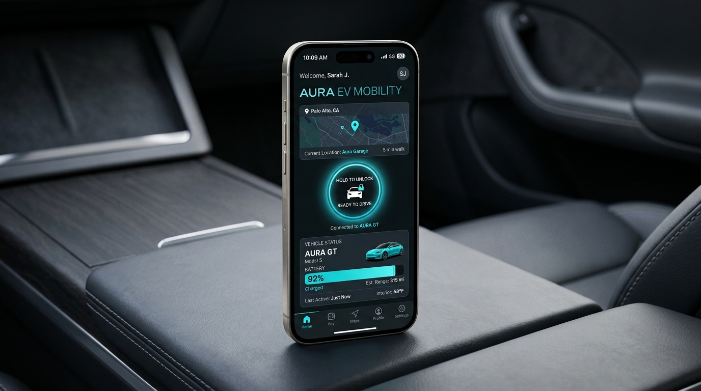 EV Mobility Luxury Hotel Vehicle Access iOS App